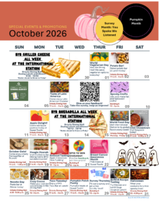 October Calendar
