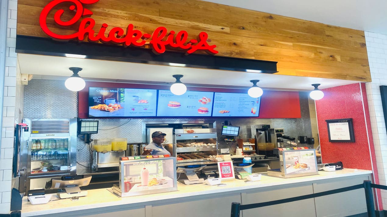 Chick-fil-A counter